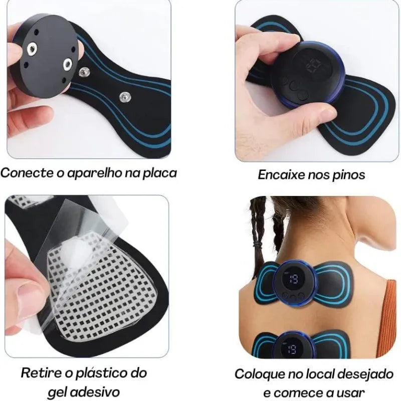 Mini Massageador Corporal (Alívio Das Dores e Inchaços) - (FDO)