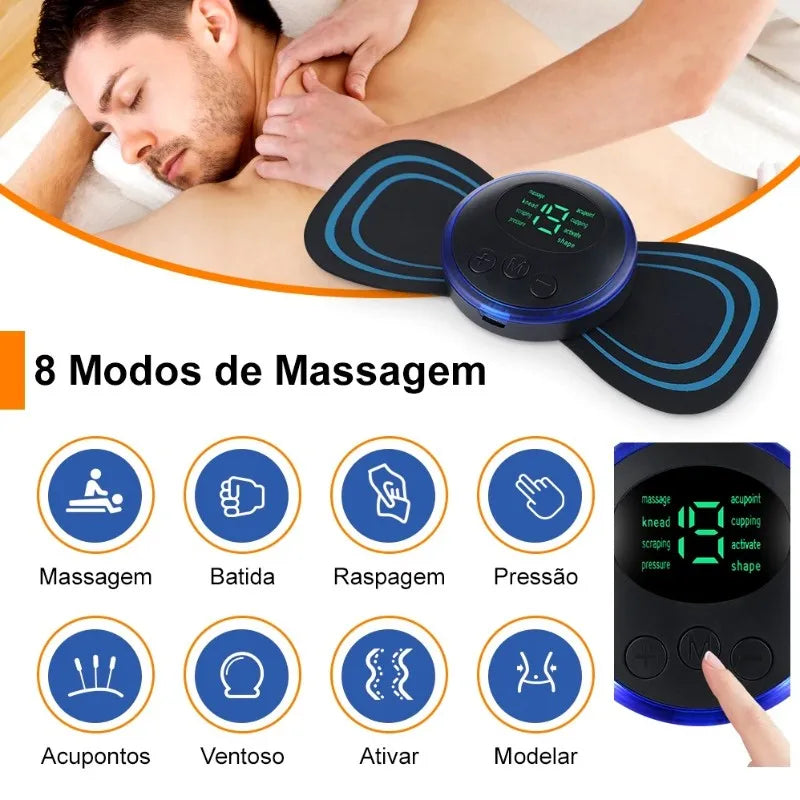 Mini Massageador Corporal (Alívio Das Dores e Inchaços) - (FDO)