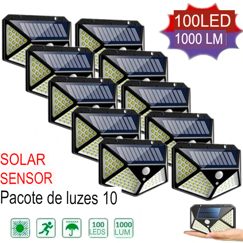 Luminária Solar Com Luz em LED - (FDO)