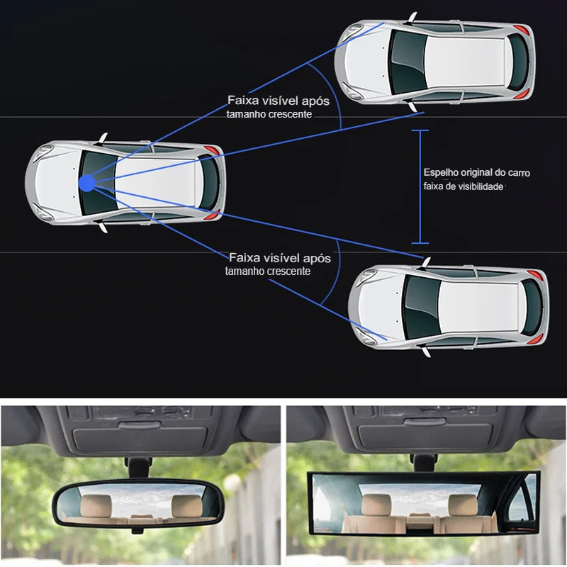 Espelho Retrovisor Profissional Anti Reflexo - (FDO)