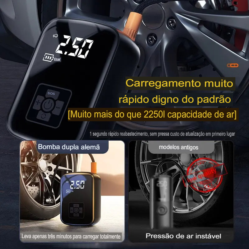 Mini Compressor de Ar Inteligente Portátil - (FDO)